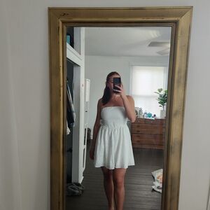 NWT Altar'd State White Strapless Sundress